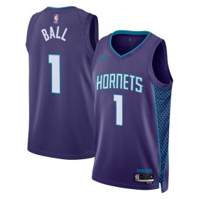 Dres Charlotte Hornets Lamelo Ball 1 Jordan 2022-23 Statement Edition Ljubičasta Swingman